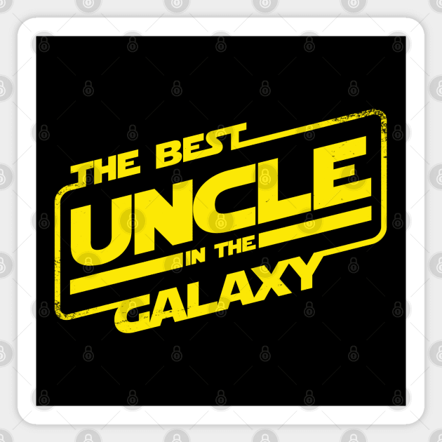 The Best Uncle in the Galaxy Gift For Uncle And Dad Sticker by BoggsNicolas